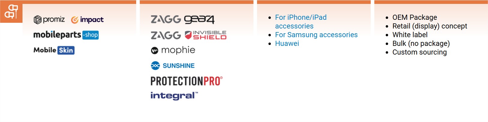 2Service accessory brands